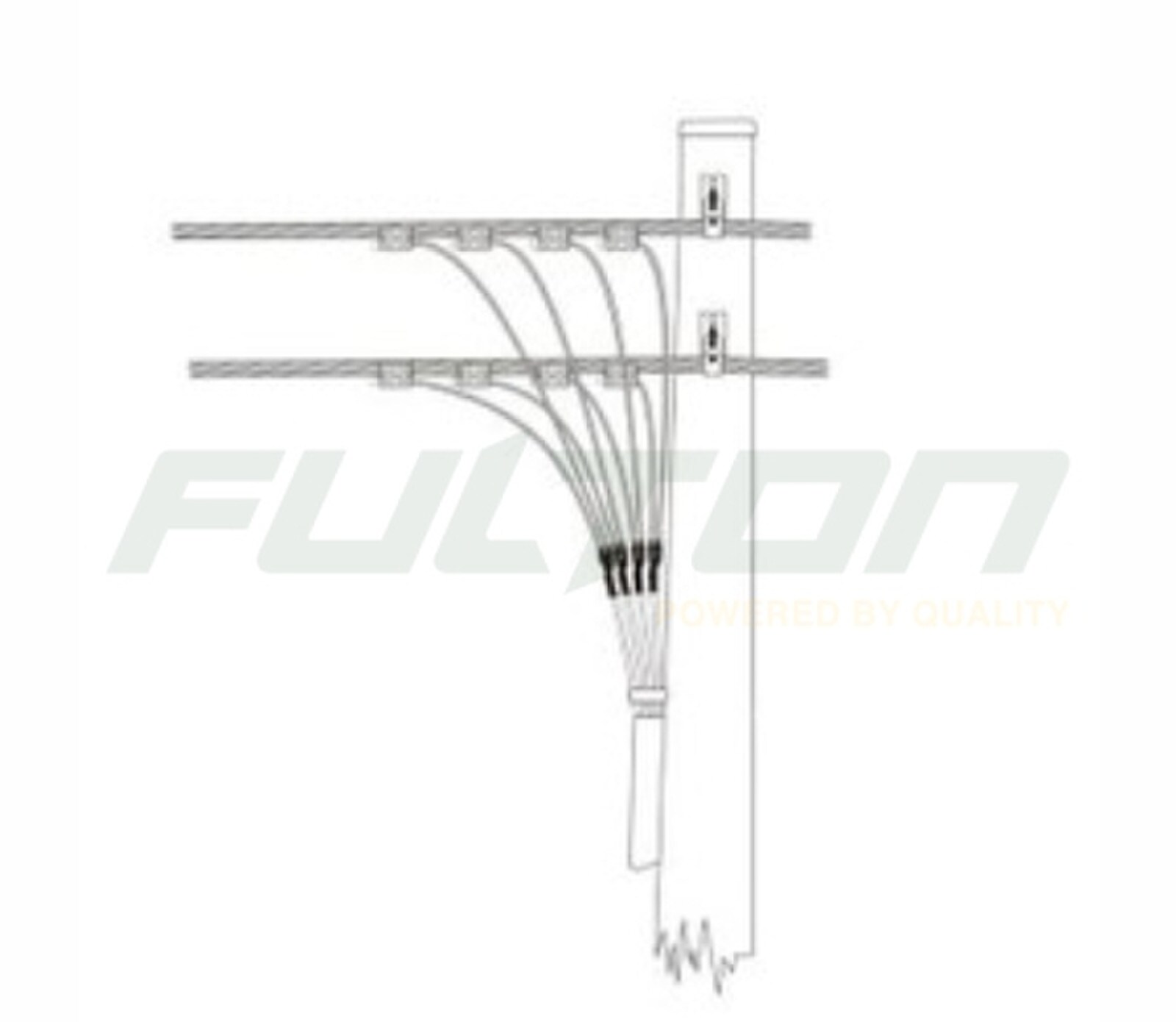 Ausgrid LV 1-47 - UGOH Double Circuit LV ABC (Wood Poles)